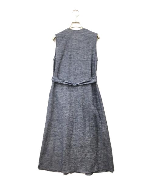 Julier（ジュリエ）Julier (ジュリエ) リネンカルゼコートワンピース インディゴの古着・服飾アイテム
