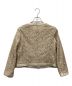 GRACE CLASS (グレースクラス) スパンコールノーカラージャケット ベージュ サイズ:38：5000円
