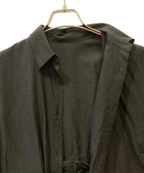 styling/（スタイリング）styling/ (スタイリング) サイドスリット ロングシャツ ブラック サイズ:ONE-SIZEの古着・服飾アイテム