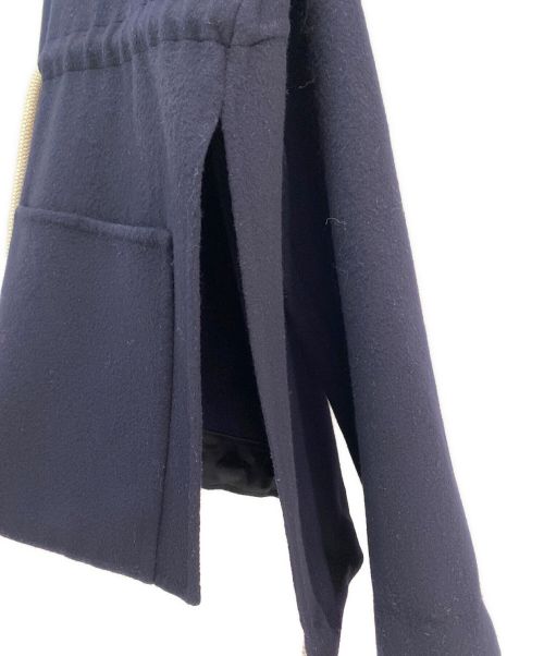 CELINE（セリーヌ）CELINE (セリーヌ) カシミヤ混サイドスリットジップジャケット ネイビー サイズ:34の古着・服飾アイテム