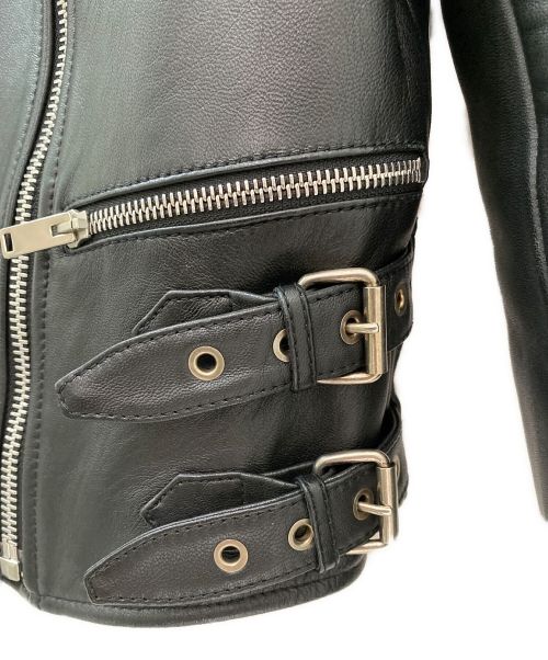 CELINE（セリーヌ）CELINE (セリーヌ) ライダースジャケット ブラック サイズ:38の古着・服飾アイテム