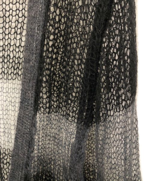 VOLTAGE CONTROL FILTER（ヴォルテージ コントロール フィルター）VOLTAGE CONTROL FILTER (ヴォルテージ コントロール フィルター) シアーモヘアブレンドカーディガン ブラック×グレー サイズ:Fの古着・服飾アイテム