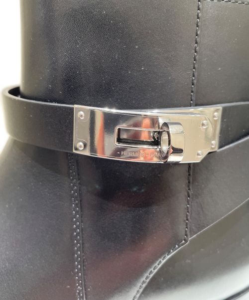 HERMES（エルメス）HERMES (エルメス) ネオレザーブーツ ブラック サイズ:38の古着・服飾アイテム