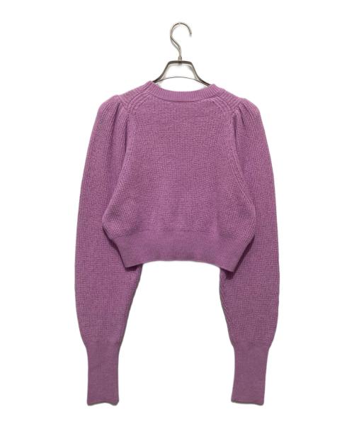 Plage（プラージュ）Plage (プラージュ) アゼパフスリーブショートニット ピンク サイズ:記載なしの古着・服飾アイテム