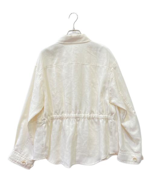 GRACE CLASS（グレースクラス）GRACE CLASS (グレースクラス) リネンタッチシャツジャケット ホワイト サイズ:38の古着・服飾アイテム