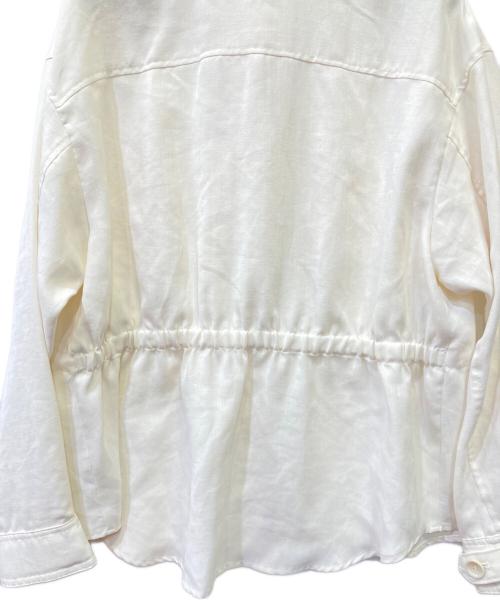 GRACE CLASS（グレースクラス）GRACE CLASS (グレースクラス) リネンタッチシャツジャケット ホワイト サイズ:38の古着・服飾アイテム