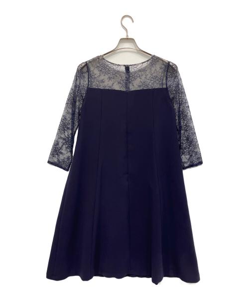 GRACE CONTINENTAL（（グレースコンチネンタル）GRACE CONTINENTAL (（グレースコンチネンタル）) ビジューベルトワンピース ネイビー サイズ:38の古着・服飾アイテム