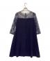 GRACE CONTINENTAL (（グレースコンチネンタル）) ビジューベルトワンピース ネイビー サイズ:38：4000円