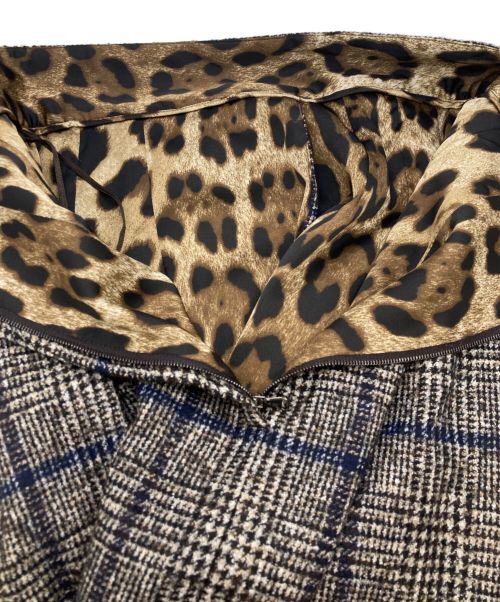 DOLCE & GABBANA（ドルチェ＆ガッバーナ）DOLCE & GABBANA (ドルチェ＆ガッバーナ) チェックスカート サイズ:36の古着・服飾アイテム