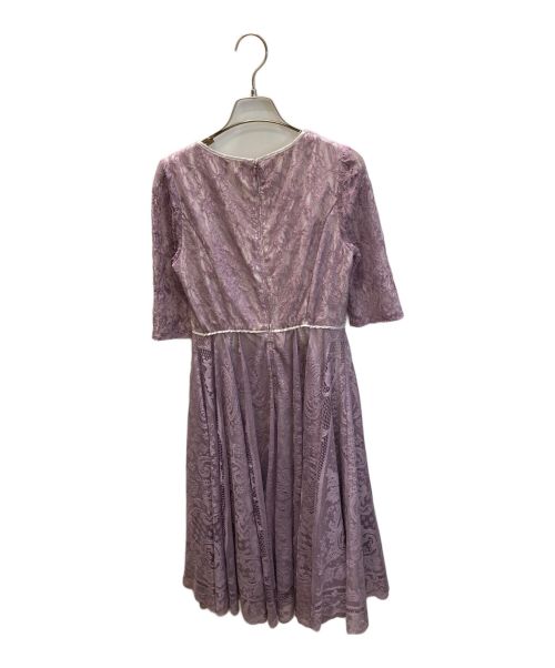 LAISSE PASSE（レッセパッセ）LAISSE PASSE (レッセパッセ) パネルレースロングドレス パープル サイズ:SIZE 36 未使用品の古着・服飾アイテム