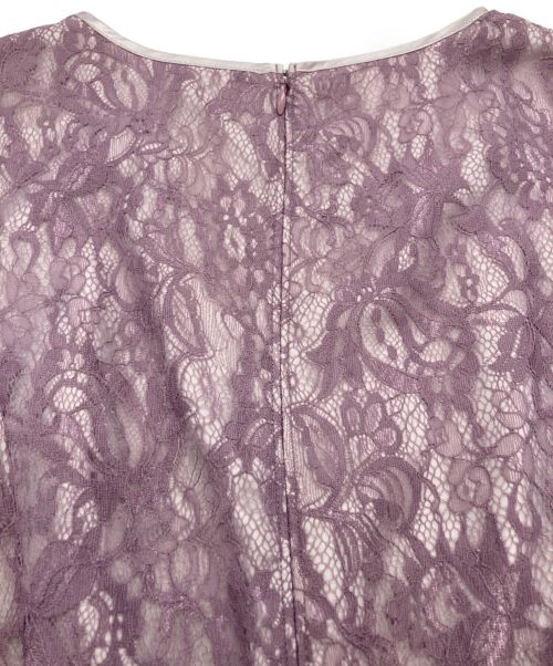 LAISSE PASSE（レッセパッセ）LAISSE PASSE (レッセパッセ) パネルレースロングドレス パープル サイズ:SIZE 36 未使用品の古着・服飾アイテム