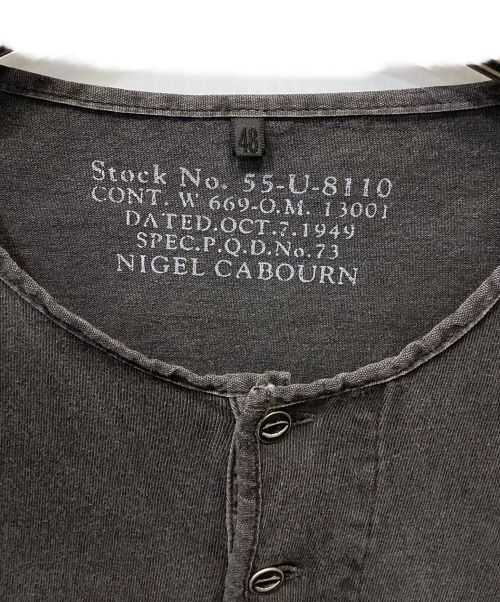 NIGEL CABOURN（ナイジェルケーボン）NIGEL CABOURN (ナイジェルケーボン) 50S HENLEY NECK SHIRT グレー サイズ:48の古着・服飾アイテム