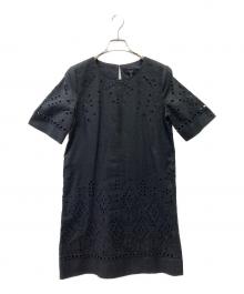 theory（セオリー）の古着「リネンアイレットワンピース」｜ブラック