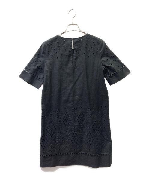 theory（セオリー）theory (セオリー) リネンアイレットワンピース ブラックの古着・服飾アイテム