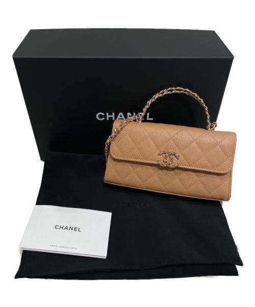 CHANEL（シャネル）CHANEL (シャネル) フラップフォンケース ベージュの古着・服飾アイテム
