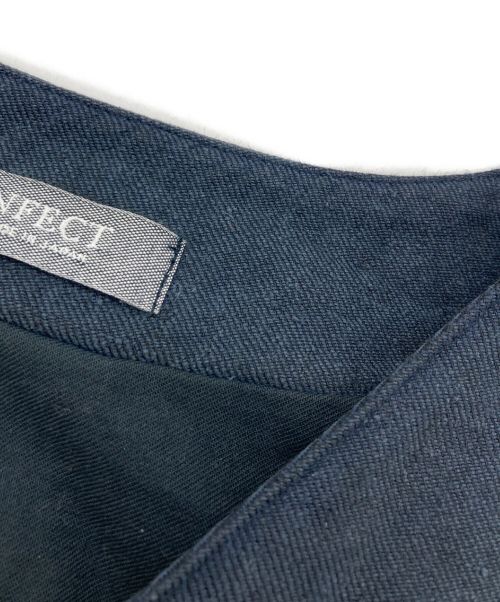 confect（コンフェクト）confect (コンフェクト) シルクリネンツイルベスト ネイビー サイズ:4の古着・服飾アイテム