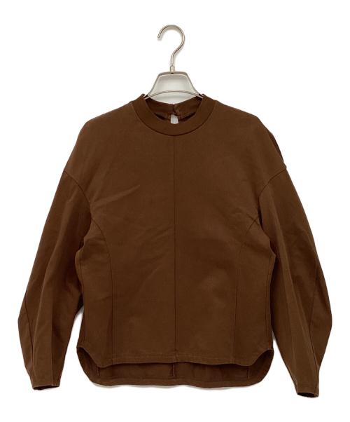 Mame Kurogouchi（マメクロゴウチ）Mame Kurogouchi (マメクロゴウチ) Cotton Jersey Pullover ブラウン サイズ:1の古着・服飾アイテム