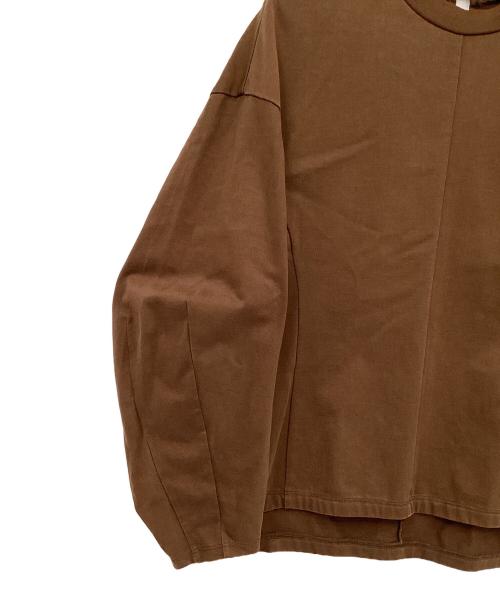 Mame Kurogouchi（マメクロゴウチ）Mame Kurogouchi (マメクロゴウチ) Cotton Jersey Pullover ブラウン サイズ:1の古着・服飾アイテム