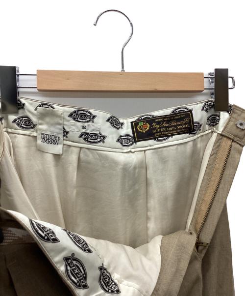 YSTRDY'S TMRRW（イエスタデイズトゥモロウ）YSTRDY'S TMRRW (イエスタデイズトゥモロウ) Dickies (ディッキーズ) WORK PANTS LORO PIANA ベージュ サイズ:76の古着・服飾アイテム