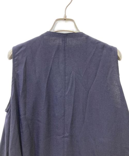 ENFOLD（エンフォルド）ENFOLD (エンフォルド) アシンメトリーフレアワンピース ネイビー サイズ:38の古着・服飾アイテム