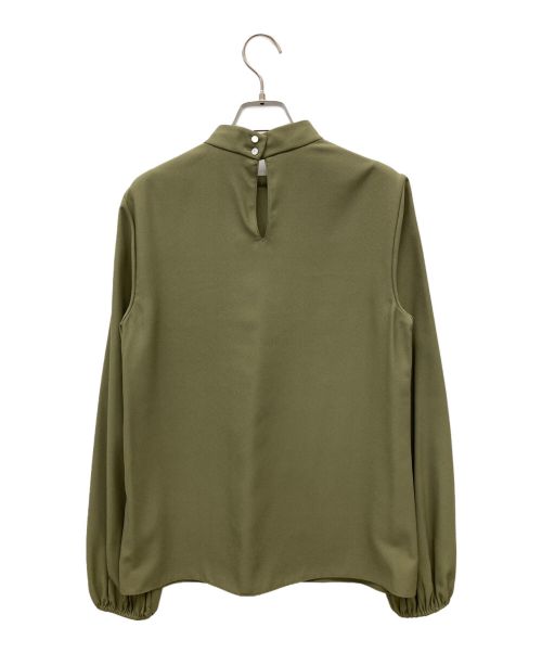 theory（セオリー）theory (セオリー) モックネックブラウス グリーン サイズ:Sの古着・服飾アイテム