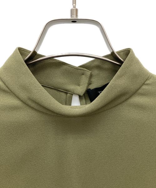 theory（セオリー）theory (セオリー) モックネックブラウス グリーン サイズ:Sの古着・服飾アイテム