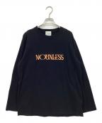 NOUNLESSナウンレス）の古着「ロゴロングスリーブTシャツ」｜ブラック