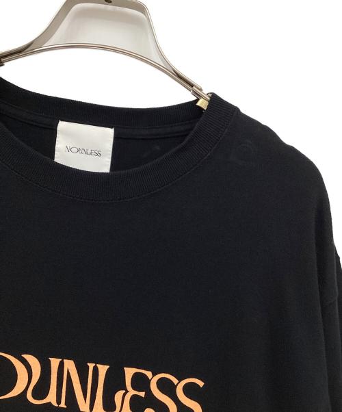 NOUNLESS（ナウンレス）NOUNLESS (ナウンレス) ロゴロングスリーブTシャツ ブラック サイズ:表記なしの古着・服飾アイテム