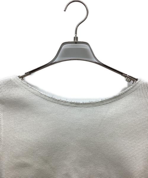 Loro（ローロ）Loro (ローロ) ワイドネックショートカーディガン アイボリー サイズ:Freeの古着・服飾アイテム