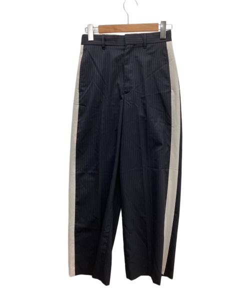 JOURNAL STANDARD（ジャーナルスタンダード）JOURNAL STANDARD (ジャーナルスタンダード) TWストライプラインスラックス ブラック×アイボリー サイズ:36の古着・服飾アイテム