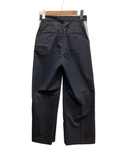 JOURNAL STANDARD（ジャーナルスタンダード）JOURNAL STANDARD (ジャーナルスタンダード) TWストライプラインスラックス ブラック×アイボリー サイズ:36の古着・服飾アイテム