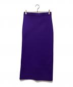 CINOHチノ）の古着「スリットニットスカート」｜パープル
