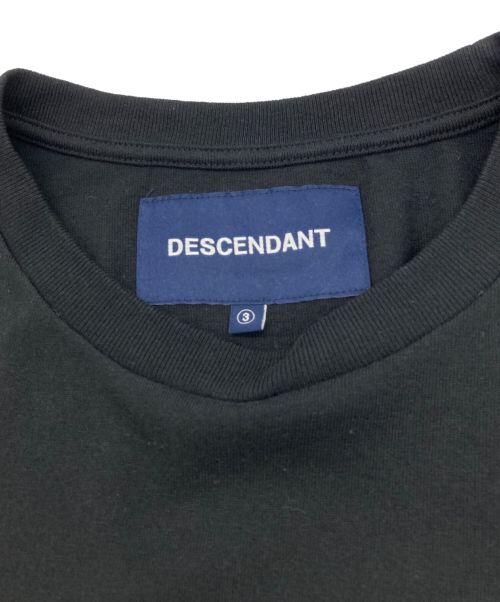 DESCENDANT（ディセンダント）DESCENDANT (ディセンダント) Tシャツ ブラック サイズ:3の古着・服飾アイテム