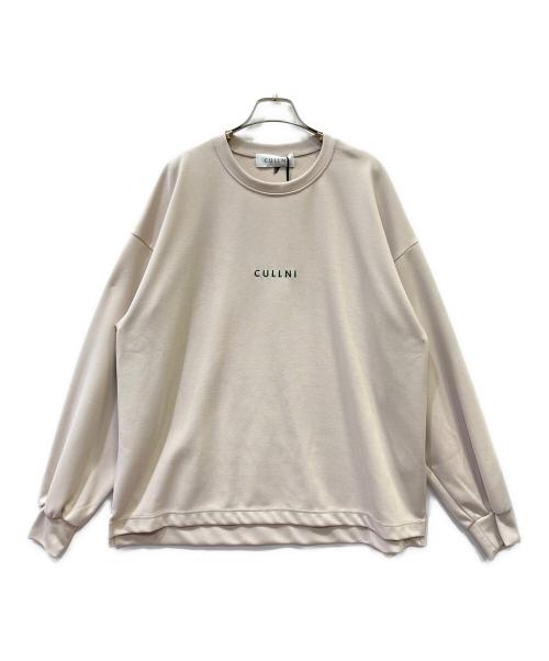 CULLNI（クルニ）CULLNI (クルニ) ロゴ刺繍ポンチョスウェット グレージュ サイズ:2 未使用品の古着・服飾アイテム