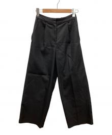 AKTE（アクテ）の古着「リネンライクタックパンツ」｜ブラック