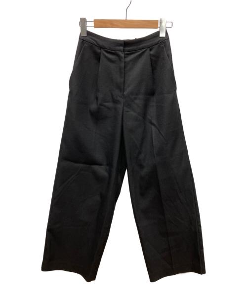 AKTE（アクテ）AKTE (アクテ) リネンライクタックパンツ ブラック サイズ:1の古着・服飾アイテム