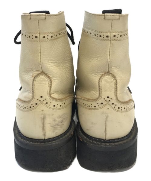 foot the coacher（フットザコーチャー）foot the coacher (フットザコーチャー) カントリーブーツ アイボリー サイズ:6の古着・服飾アイテム