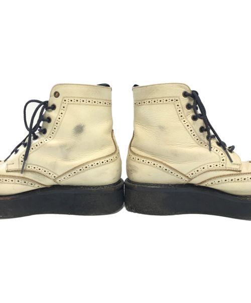 foot the coacher（フットザコーチャー）foot the coacher (フットザコーチャー) カントリーブーツ アイボリー サイズ:6の古着・服飾アイテム