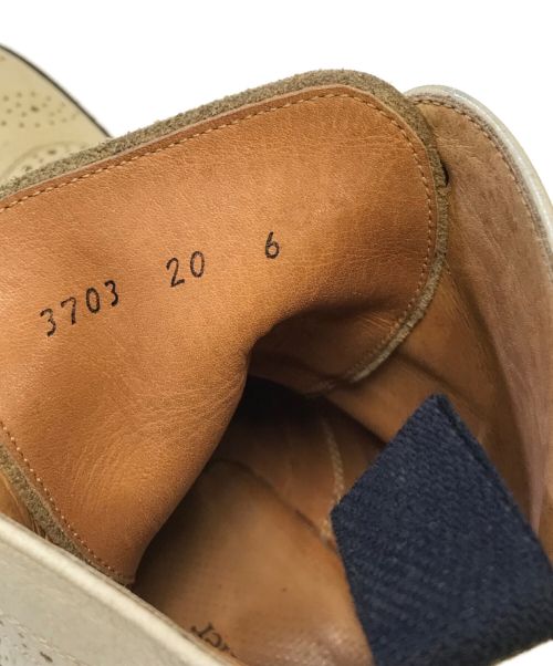 foot the coacher（フットザコーチャー）foot the coacher (フットザコーチャー) カントリーブーツ アイボリー サイズ:6の古着・服飾アイテム