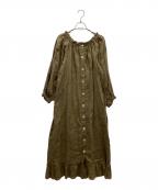 SLEEPERSスリーパーズ）の古着「リネンラウンジドレス」｜ブラウン