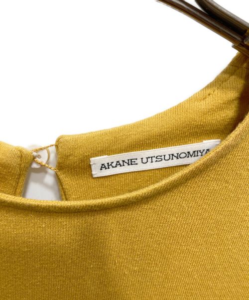 AKANE UTSUNOMIYA（アカネウツノミヤ）AKANE UTSUNOMIYA (アカネウツノミヤ) CITYSHOP (シティショップ) DRESS：ワンピース／2022AW イエロー サイズ:Fの古着・服飾アイテム