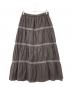 mizuiro-ind（ミズイロインド）の古着「ティアードスカート」｜ブラウン