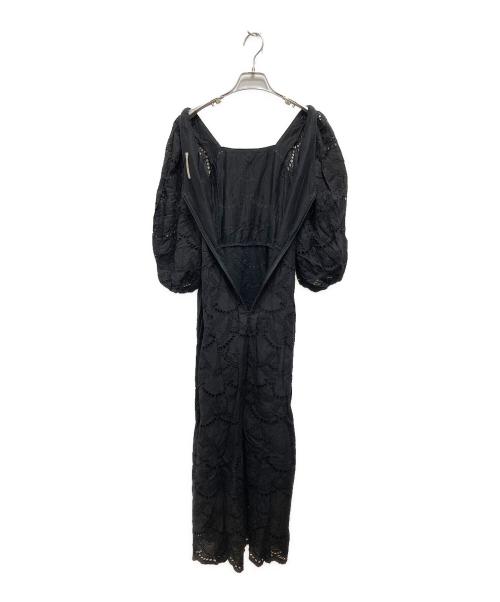 ne quittez pas（ヌキテパ）ne quittez pas (ヌキテパ) Cotton Voile Dot Hemla Dress ブラック サイズ:FREEの古着・服飾アイテム