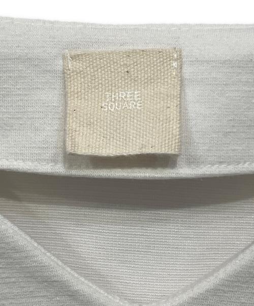 THREE SQUARE（スリースクエア）THREE SQUARE (スリースクエア) フリルブラウス ホワイト サイズ:FREEの古着・服飾アイテム