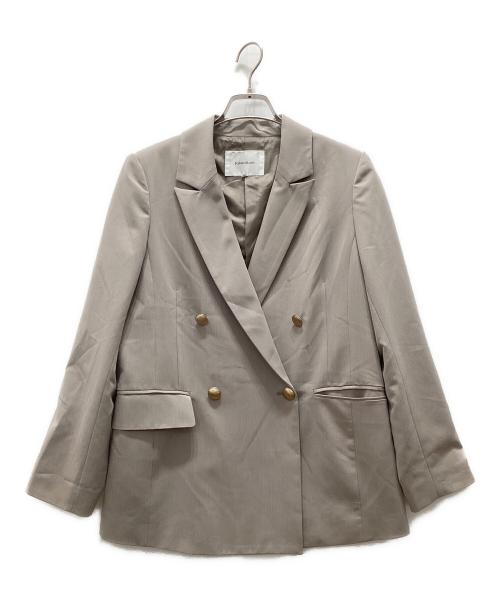 Rirandture（リランドチュール）Rirandture (リランドチュール) オータムダブルジャケット ベージュ サイズ:2の古着・服飾アイテム