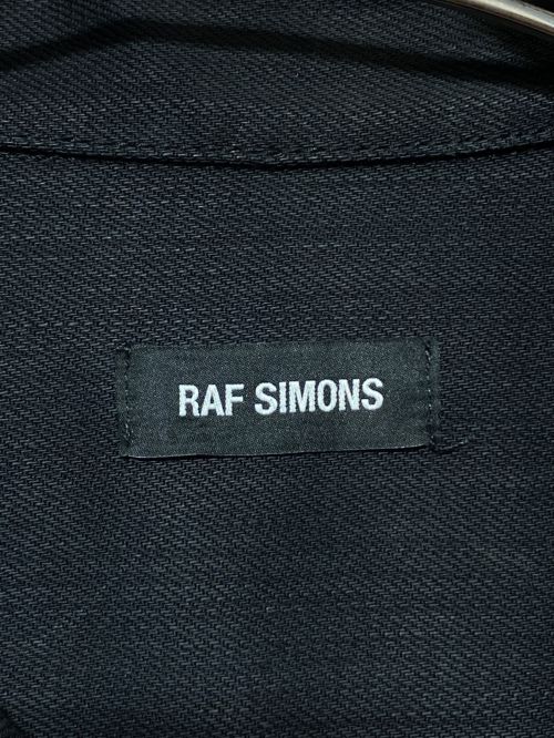 RAF SIMONS（ラフシモンズ）RAF SIMONS (ラフシモンズ) DENIM EASY FIT SHIRT COUPLE BACK ブラック サイズ:FREEの古着・服飾アイテム