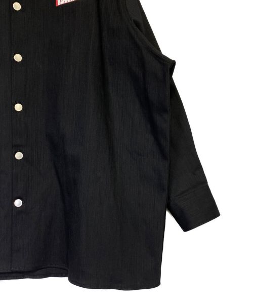 RAF SIMONS（ラフシモンズ）RAF SIMONS (ラフシモンズ) DENIM EASY FIT SHIRT COUPLE BACK ブラック サイズ:FREEの古着・服飾アイテム