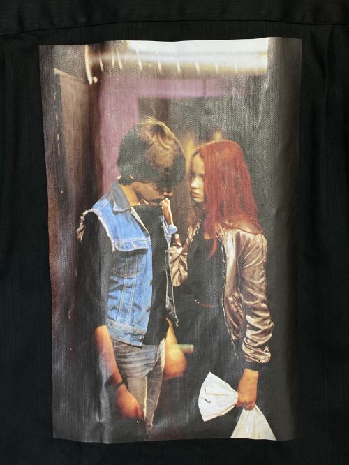 RAF SIMONS（ラフシモンズ）RAF SIMONS (ラフシモンズ) DENIM EASY FIT SHIRT COUPLE BACK ブラック サイズ:FREEの古着・服飾アイテム