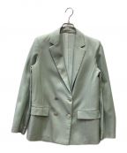 ANAYIアナイ）の古着「ドライツイル袖スリットジャケット」｜ライトグリーン