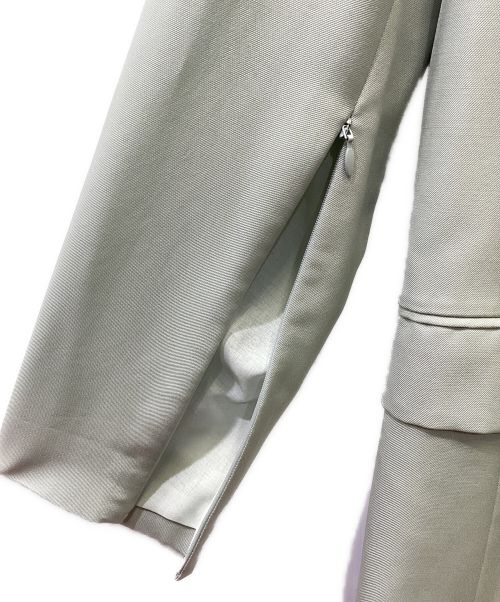 ANAYI（アナイ）ANAYI (アナイ) ドライツイル袖スリットジャケット ライトグリーン サイズ:38の古着・服飾アイテム